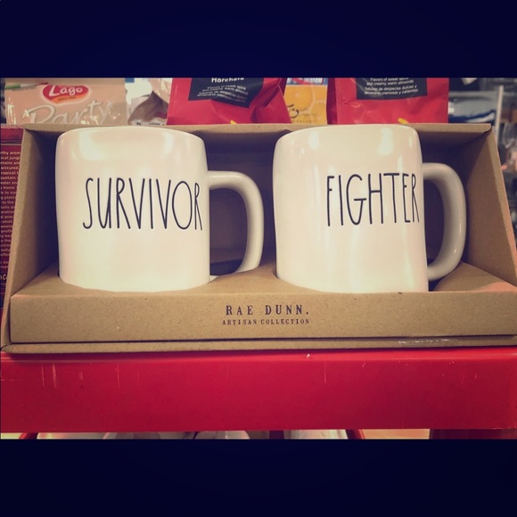 Rae Dunn Other - Rae Dunn Survivor and Fighter mugs